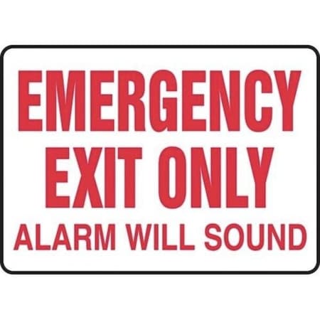 Accuform Exit Sign, Aluma-Lite, 10 in W, 7 in H MEXT551XL